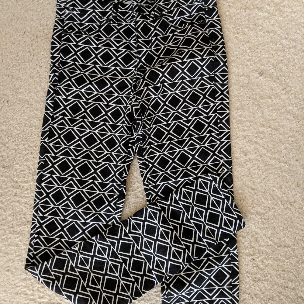 H&M NWOT print skinny pants sz 2